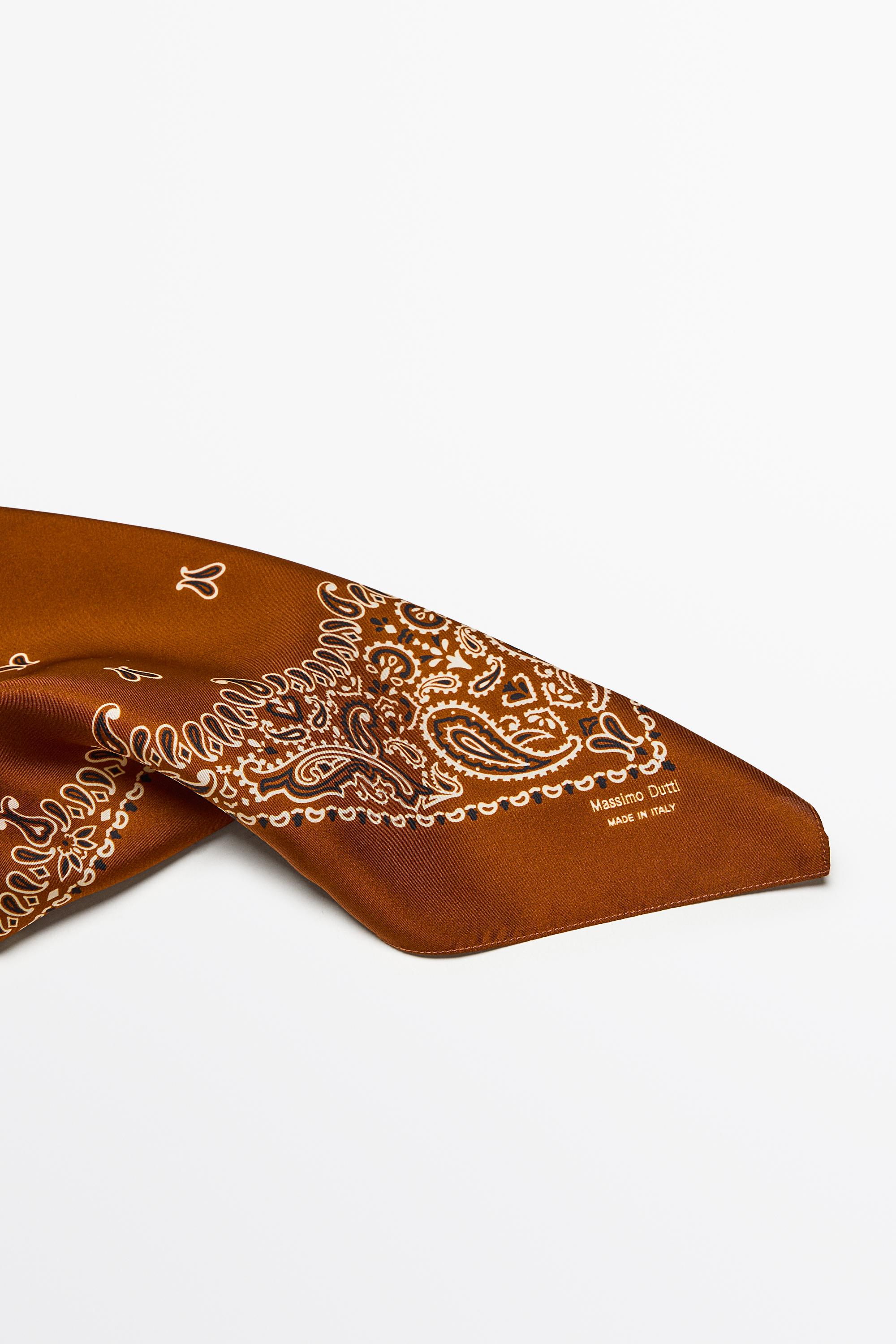 Paisley print scarf